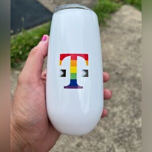 Brand new t mobile tumbler pride month 2023 white mini with lid